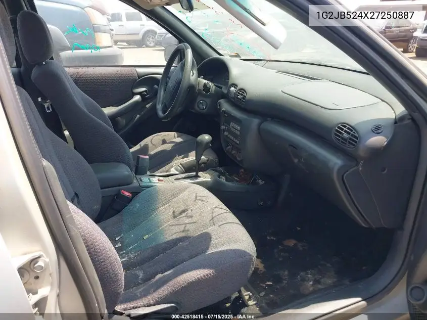 2002 Pontiac Sunfire Se VIN: 1G2JB524X27250887 Lot: 42518415