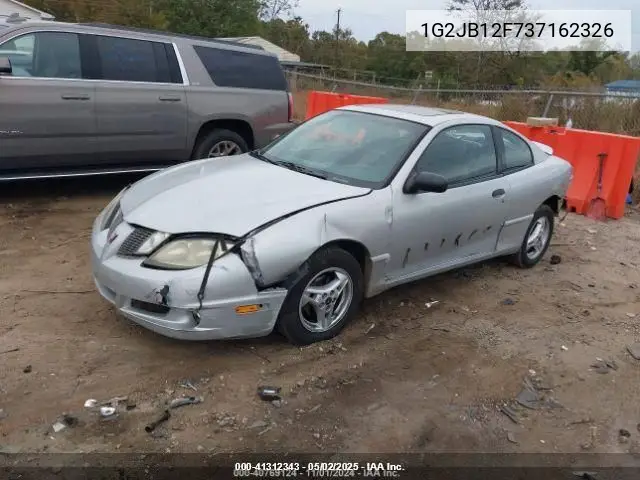 2003 Pontiac Sunfire VIN: 1G2JB12F737162326 Lot: 41312343