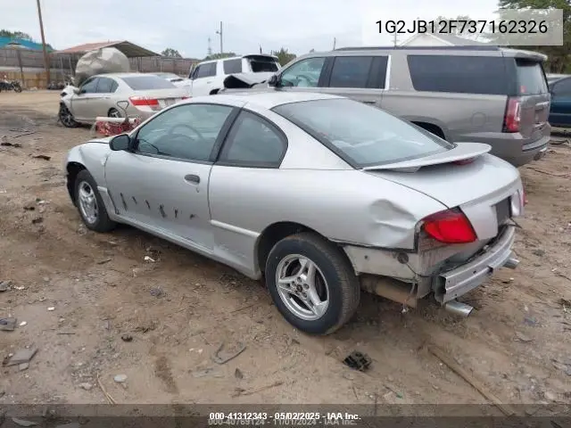 2003 Pontiac Sunfire VIN: 1G2JB12F737162326 Lot: 41312343