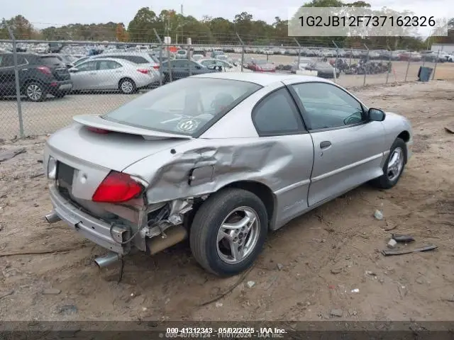 2003 Pontiac Sunfire VIN: 1G2JB12F737162326 Lot: 41312343