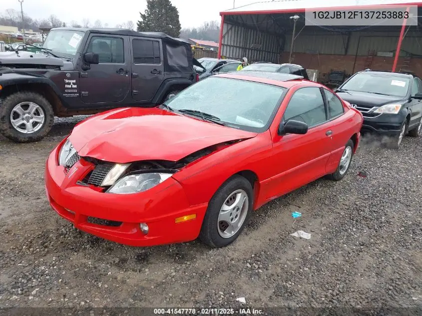 2003 Pontiac Sunfire VIN: 1G2JB12F137253883 Lot: 41547778