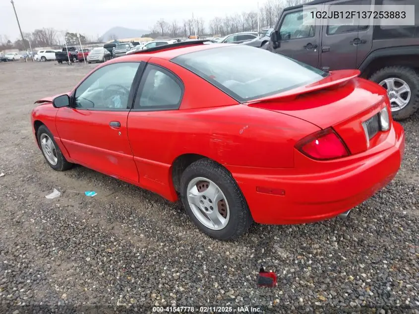 2003 Pontiac Sunfire VIN: 1G2JB12F137253883 Lot: 41547778