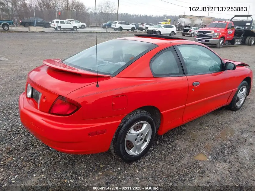 2003 Pontiac Sunfire VIN: 1G2JB12F137253883 Lot: 41547778