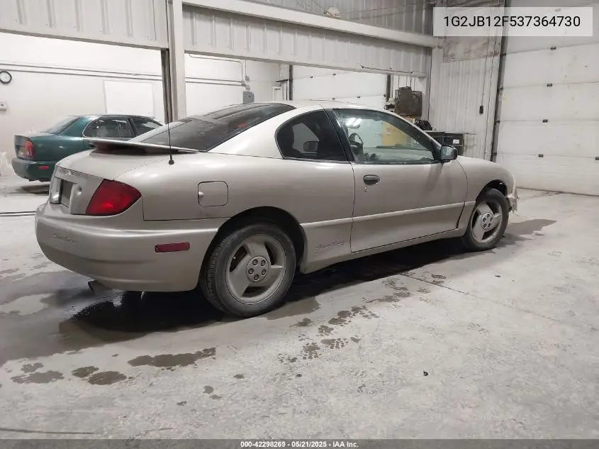2003 Pontiac Sunfire VIN: 1G2JB12F537364730 Lot: 42298269