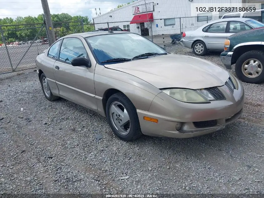 2003 Pontiac Sunfire VIN: 1G2JB12F337180659 Lot: 42537539