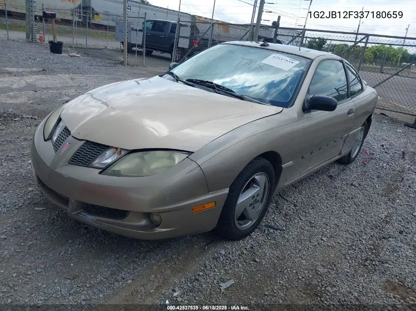 2003 Pontiac Sunfire VIN: 1G2JB12F337180659 Lot: 42537539