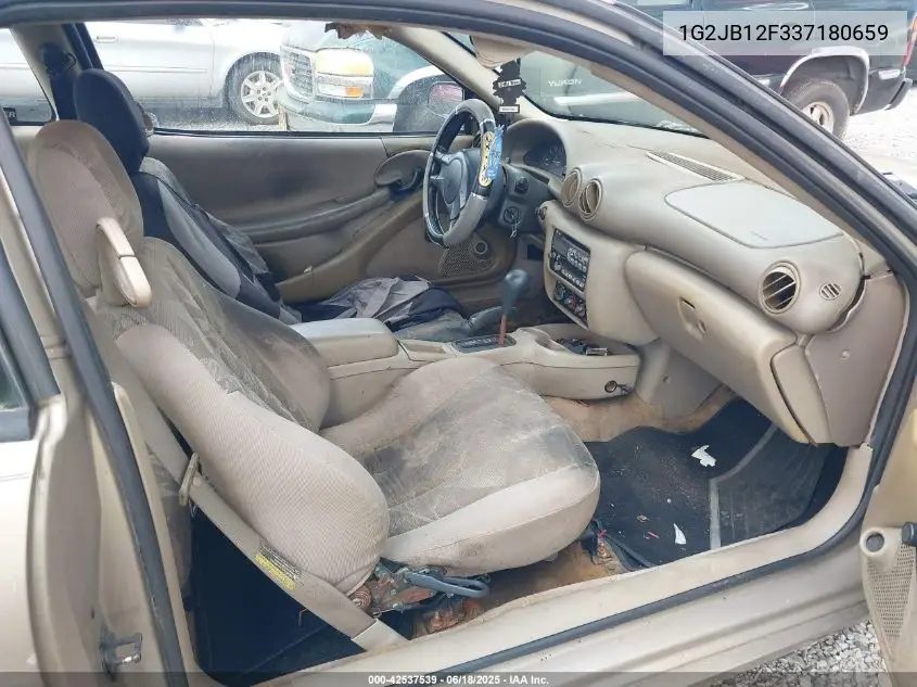 2003 Pontiac Sunfire VIN: 1G2JB12F337180659 Lot: 42537539