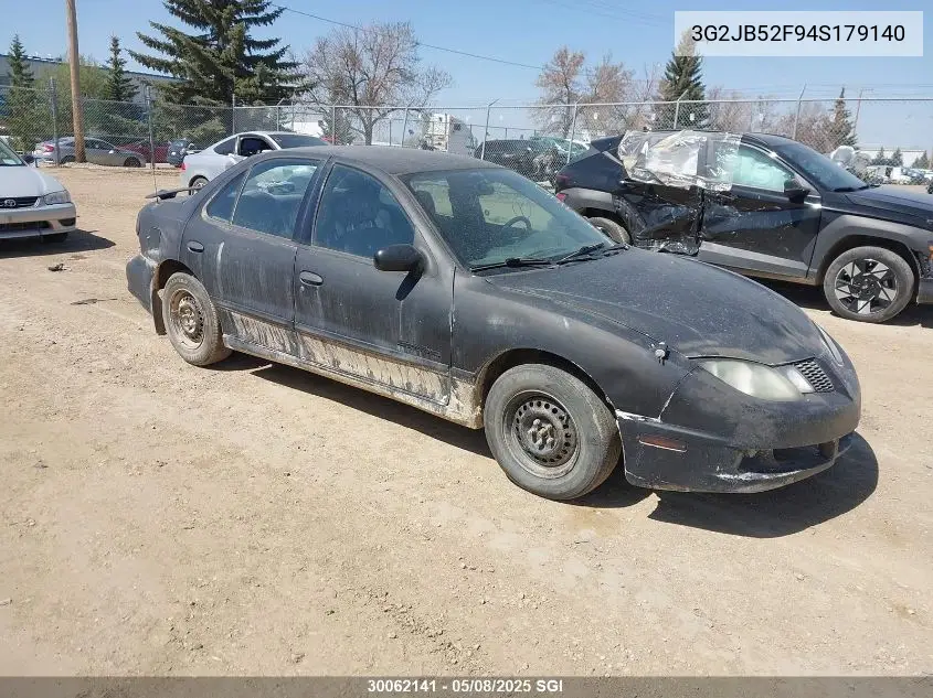 2004 Pontiac Sunfire Sl/Slx VIN: 3G2JB52F94S179140 Lot: 30062141