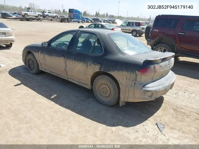 2004 Pontiac Sunfire Sl/Slx VIN: 3G2JB52F94S179140 Lot: 30062141