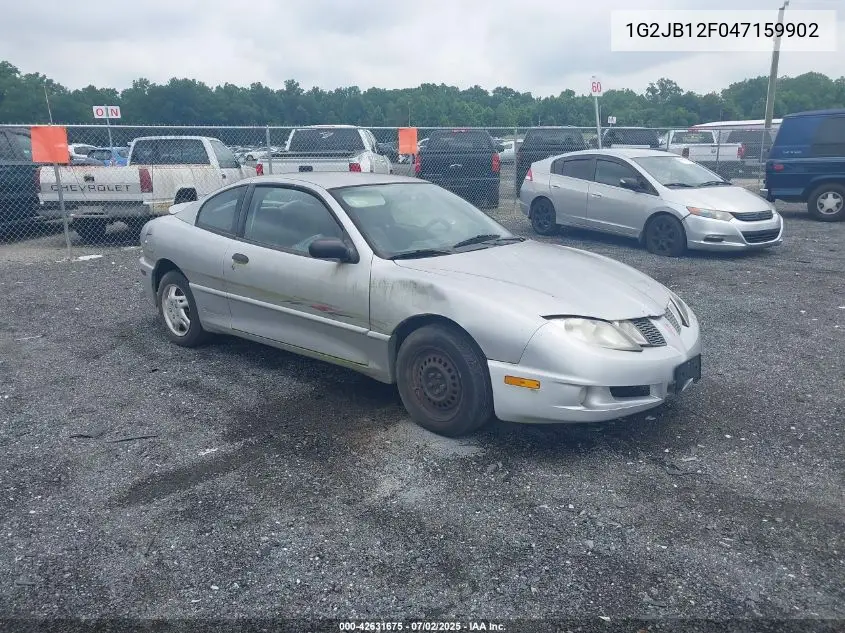 2004 Pontiac Sunfire VIN: 1G2JB12F047159902 Lot: 42631675