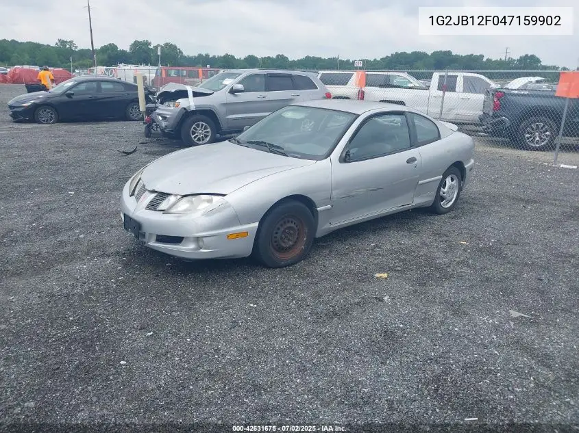 2004 Pontiac Sunfire VIN: 1G2JB12F047159902 Lot: 42631675