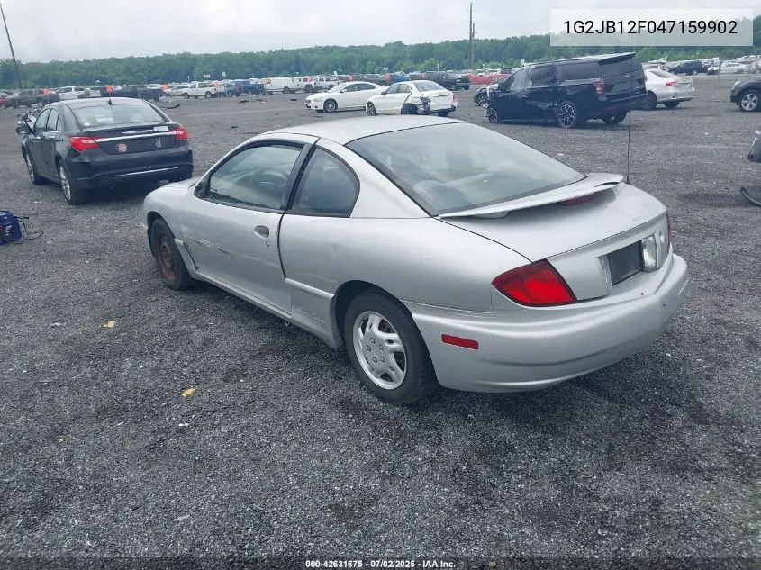 2004 Pontiac Sunfire VIN: 1G2JB12F047159902 Lot: 42631675