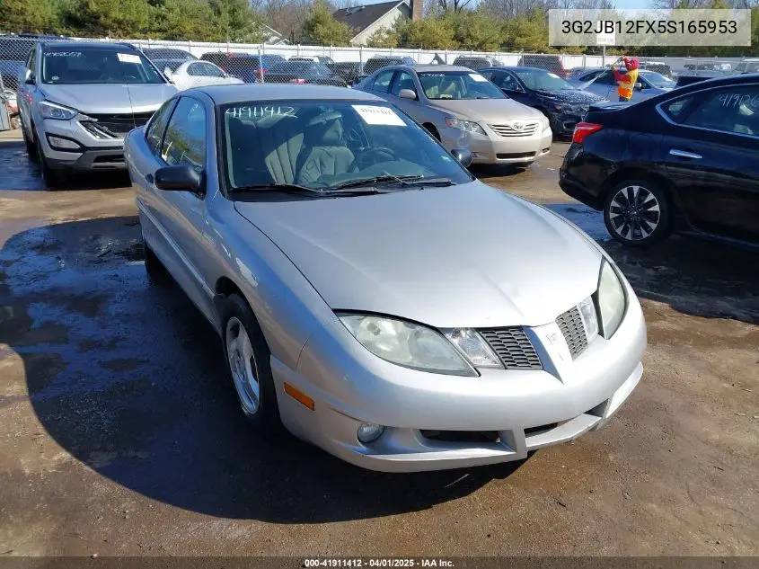 2005 Pontiac Sunfire VIN: 3G2JB12FX5S165953 Lot: 41911412