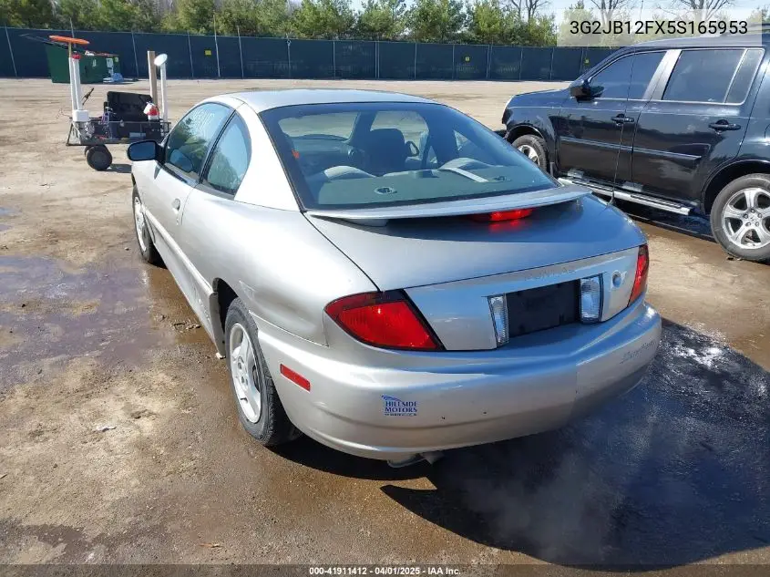 2005 Pontiac Sunfire VIN: 3G2JB12FX5S165953 Lot: 41911412