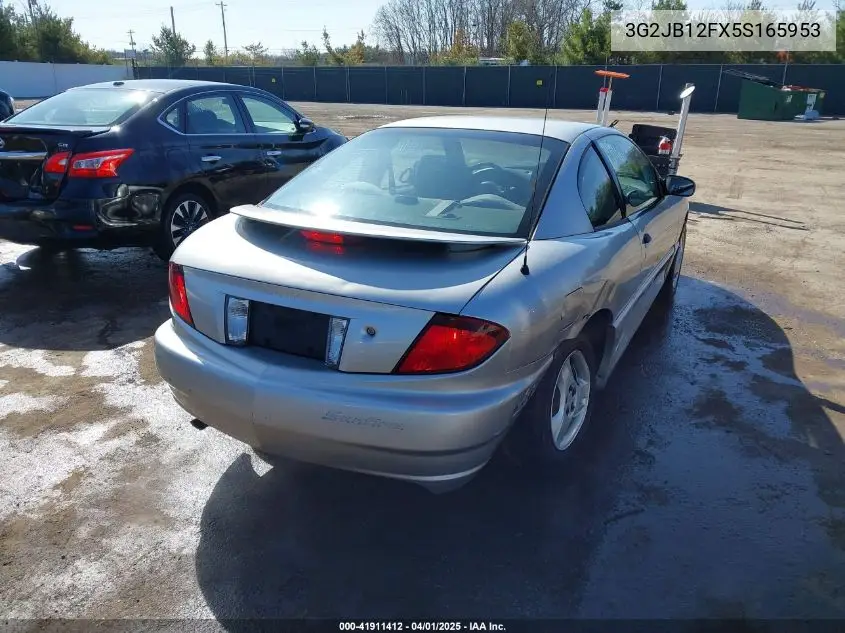 2005 Pontiac Sunfire VIN: 3G2JB12FX5S165953 Lot: 41911412