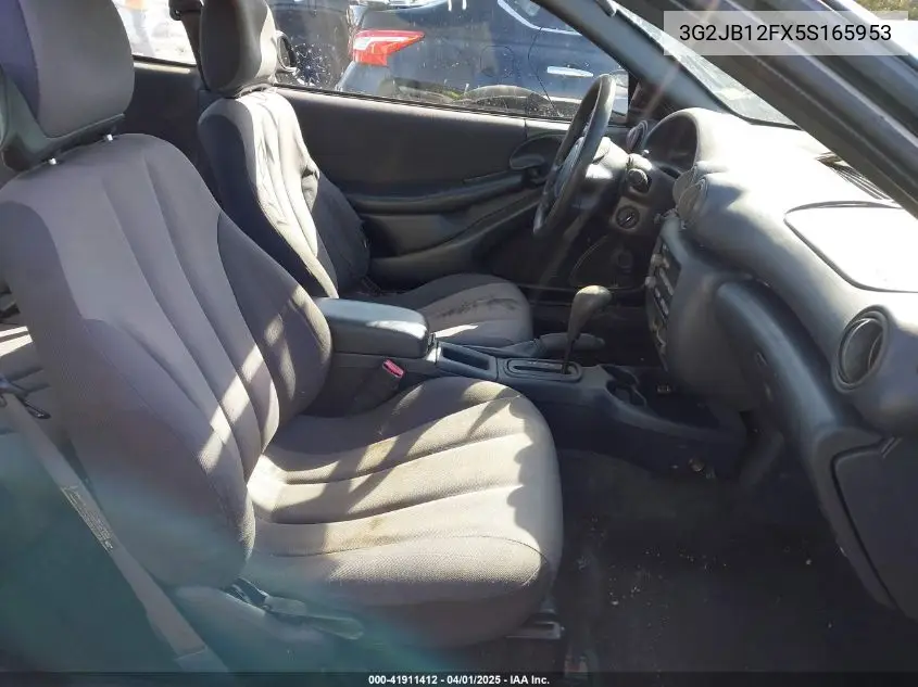 2005 Pontiac Sunfire VIN: 3G2JB12FX5S165953 Lot: 41911412