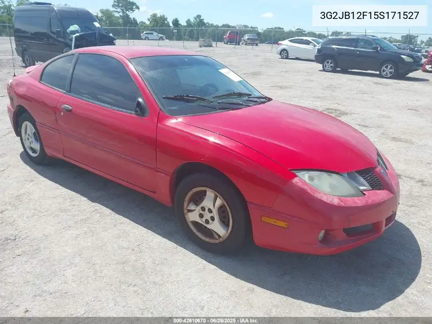 2005 Pontiac Sunfire VIN: 3G2JB12F15S171527 Lot: 42610670