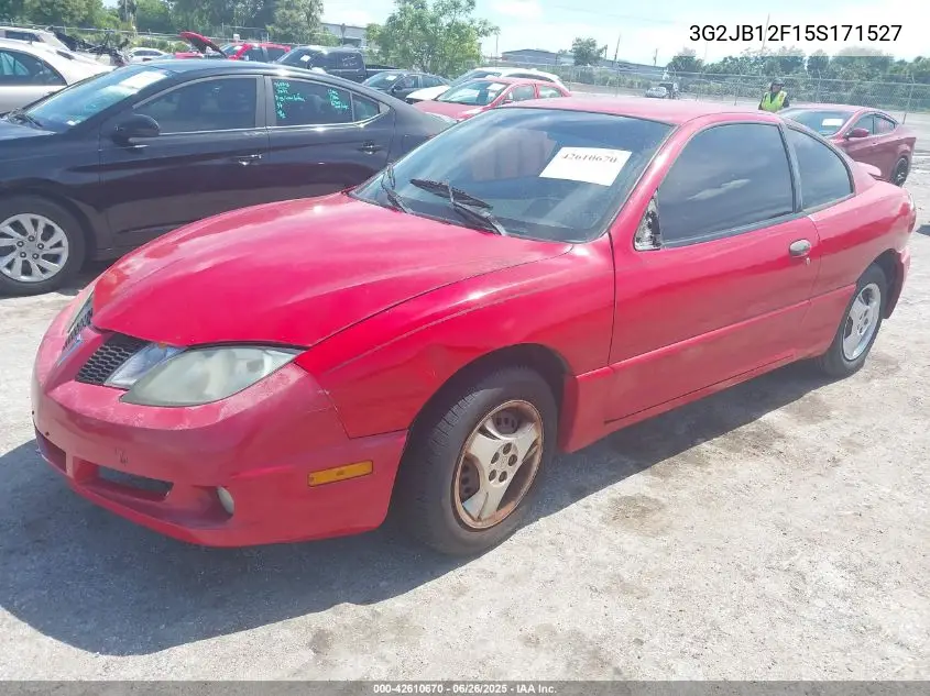 2005 Pontiac Sunfire VIN: 3G2JB12F15S171527 Lot: 42610670