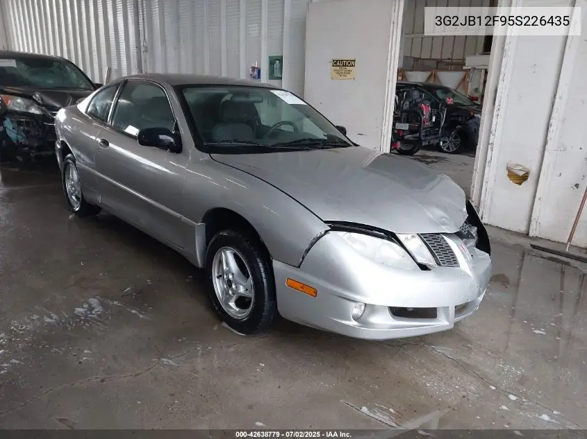 2005 Pontiac Sunfire VIN: 3G2JB12F95S226435 Lot: 42638779