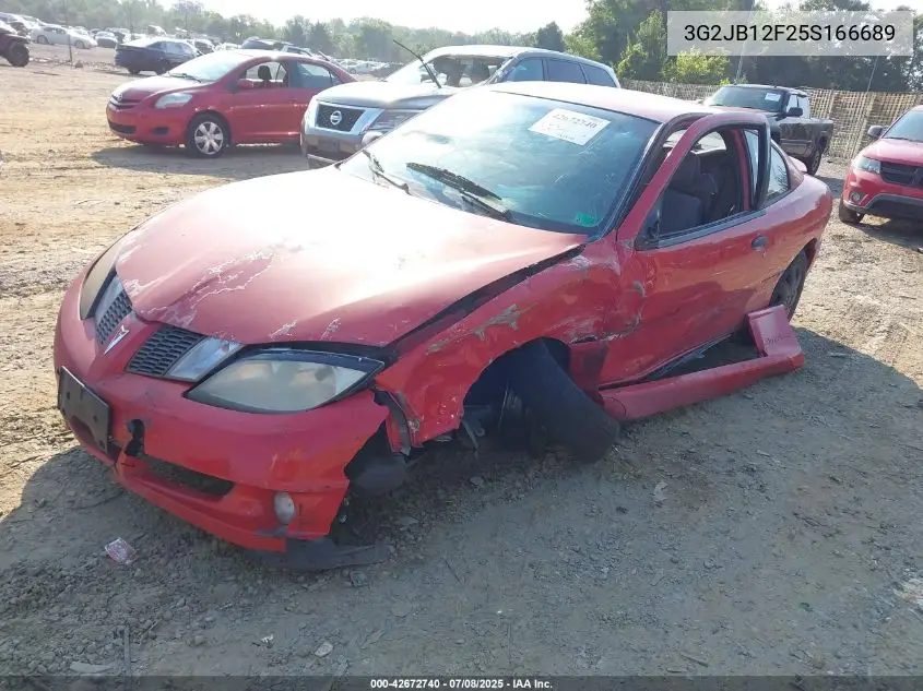 2005 Pontiac Sunfire VIN: 3G2JB12F25S166689 Lot: 42672740
