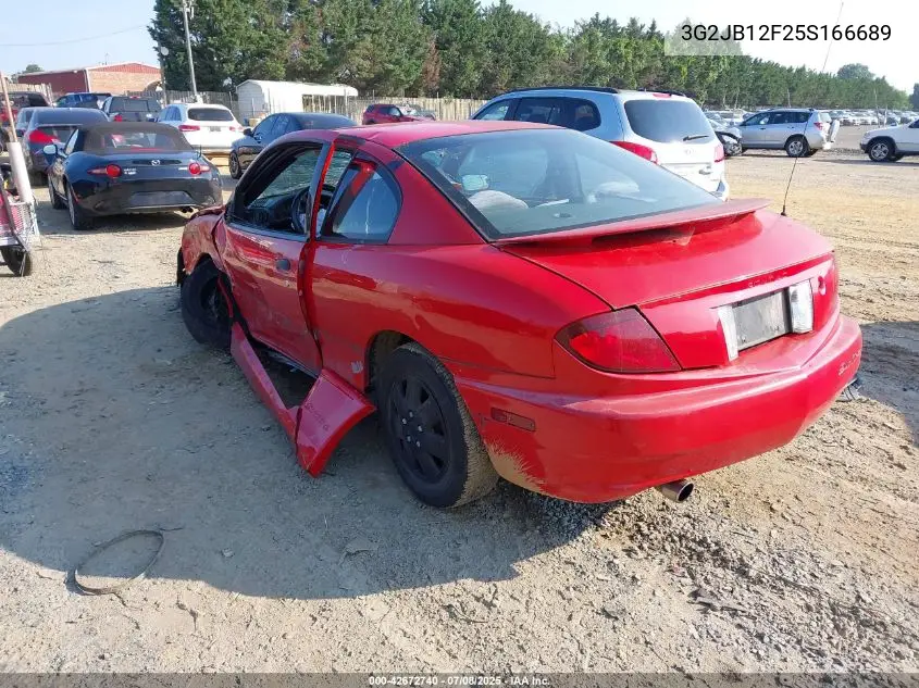 2005 Pontiac Sunfire VIN: 3G2JB12F25S166689 Lot: 42672740
