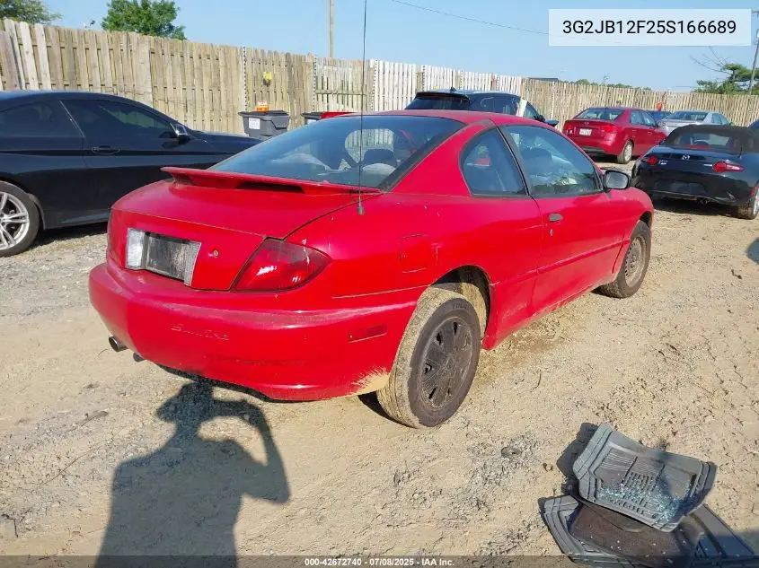2005 Pontiac Sunfire VIN: 3G2JB12F25S166689 Lot: 42672740
