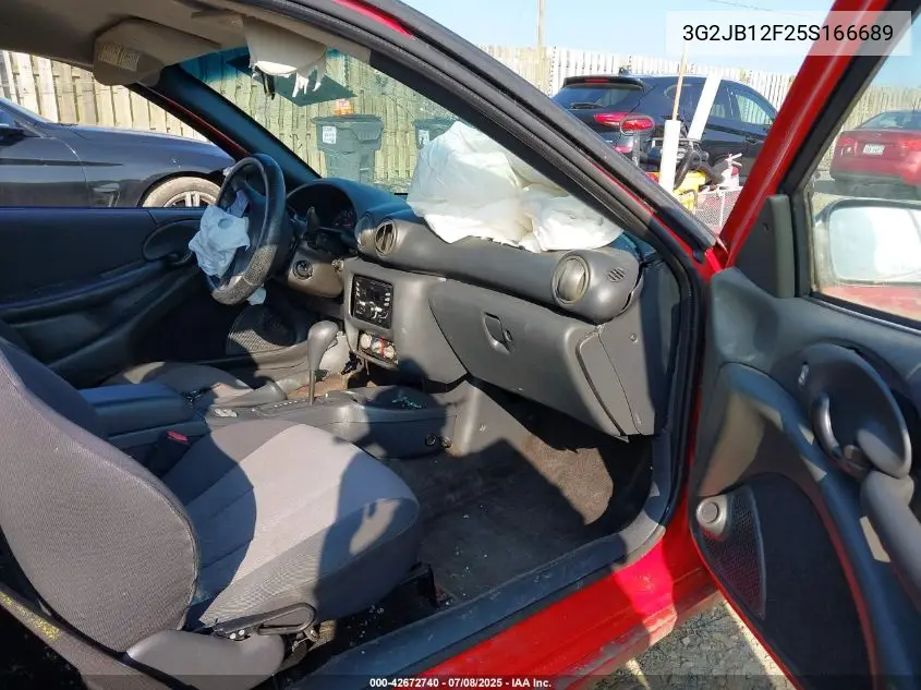 2005 Pontiac Sunfire VIN: 3G2JB12F25S166689 Lot: 42672740