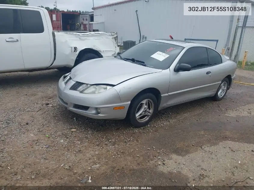 2005 Pontiac Sunfire VIN: 3G2JB12F55S108348 Lot: 42697331