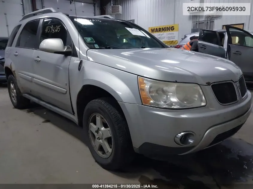 2006 Pontiac Torrent VIN: 2CKDL73F966095930 Lot: 41394215