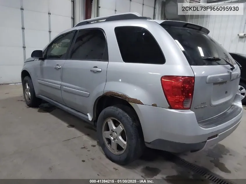 2006 Pontiac Torrent VIN: 2CKDL73F966095930 Lot: 41394215