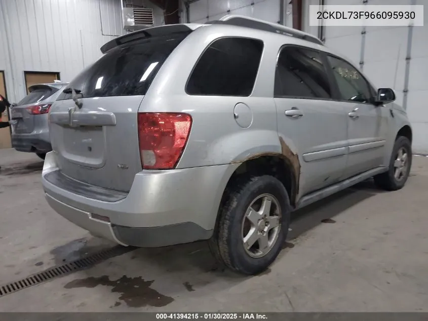 2006 Pontiac Torrent VIN: 2CKDL73F966095930 Lot: 41394215