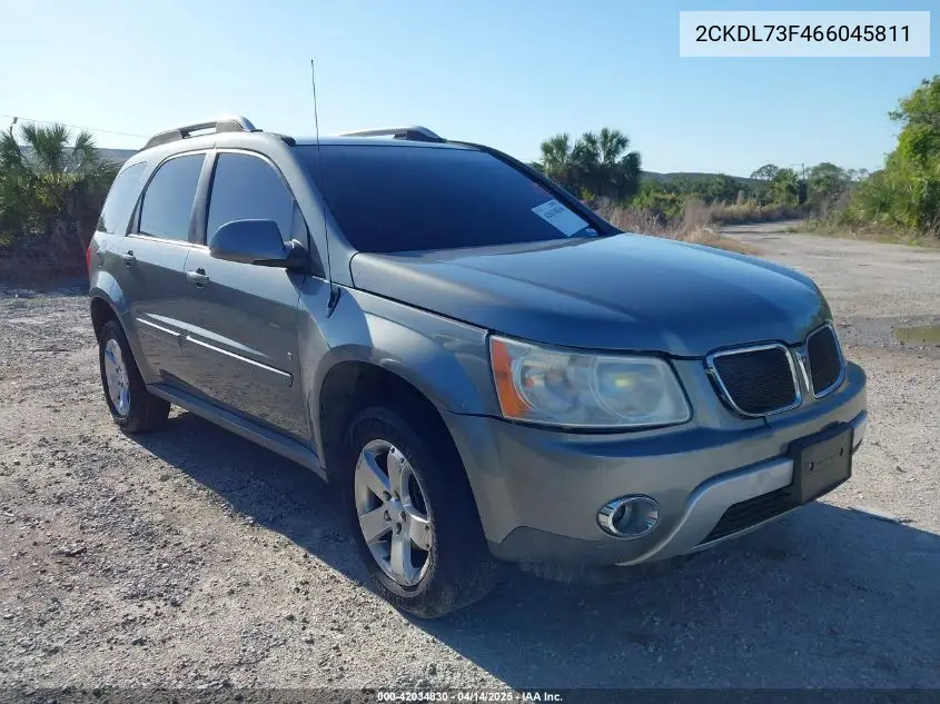 2006 Pontiac Torrent VIN: 2CKDL73F466045811 Lot: 42034830