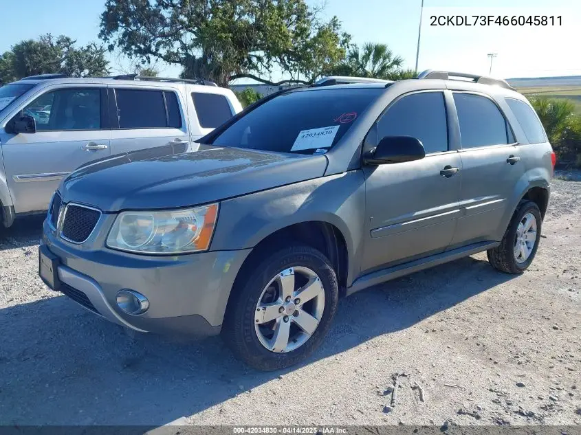 2006 Pontiac Torrent VIN: 2CKDL73F466045811 Lot: 42034830