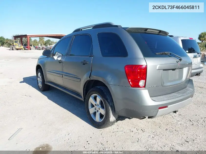 2006 Pontiac Torrent VIN: 2CKDL73F466045811 Lot: 42034830