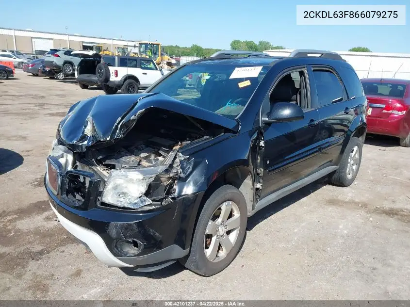 2006 Pontiac Torrent VIN: 2CKDL63F866079275 Lot: 42101237