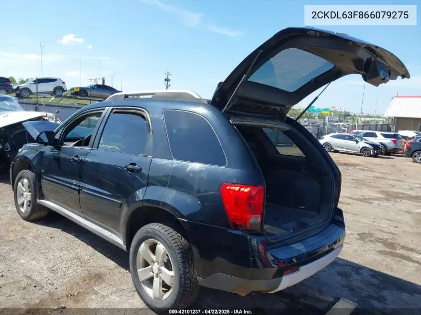2006 Pontiac Torrent VIN: 2CKDL63F866079275 Lot: 42101237