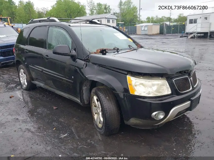 2006 Pontiac Torrent VIN: 2CKDL73F866067200 Lot: 42145792