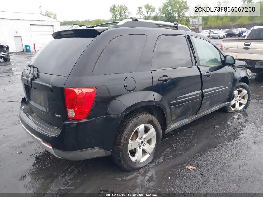 2006 Pontiac Torrent VIN: 2CKDL73F866067200 Lot: 42145792