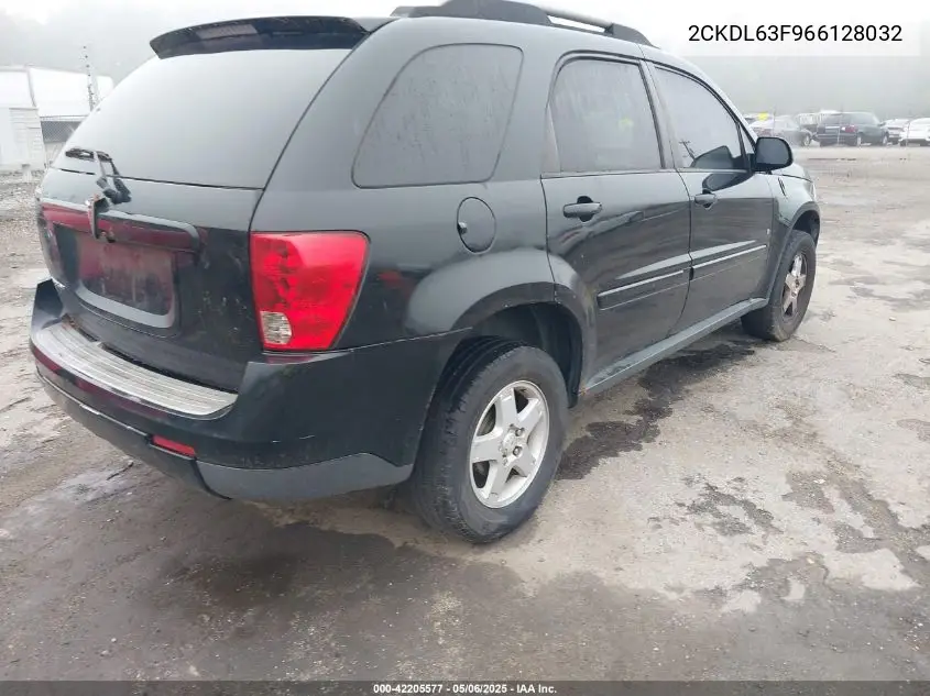 2006 Pontiac Torrent VIN: 2CKDL63F966128032 Lot: 42205577