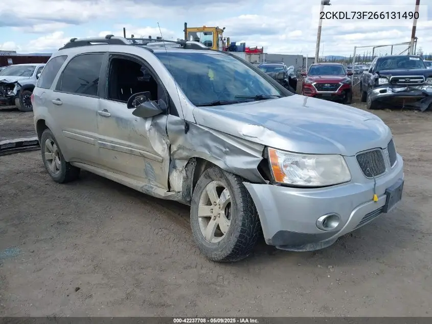 2006 Pontiac Torrent VIN: 2CKDL73F266131490 Lot: 42237708