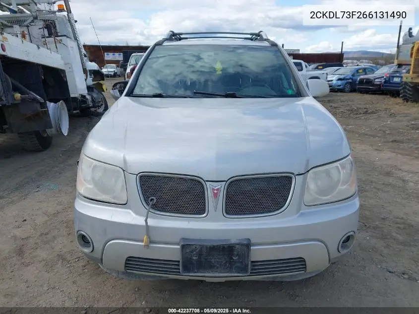 2006 Pontiac Torrent VIN: 2CKDL73F266131490 Lot: 42237708