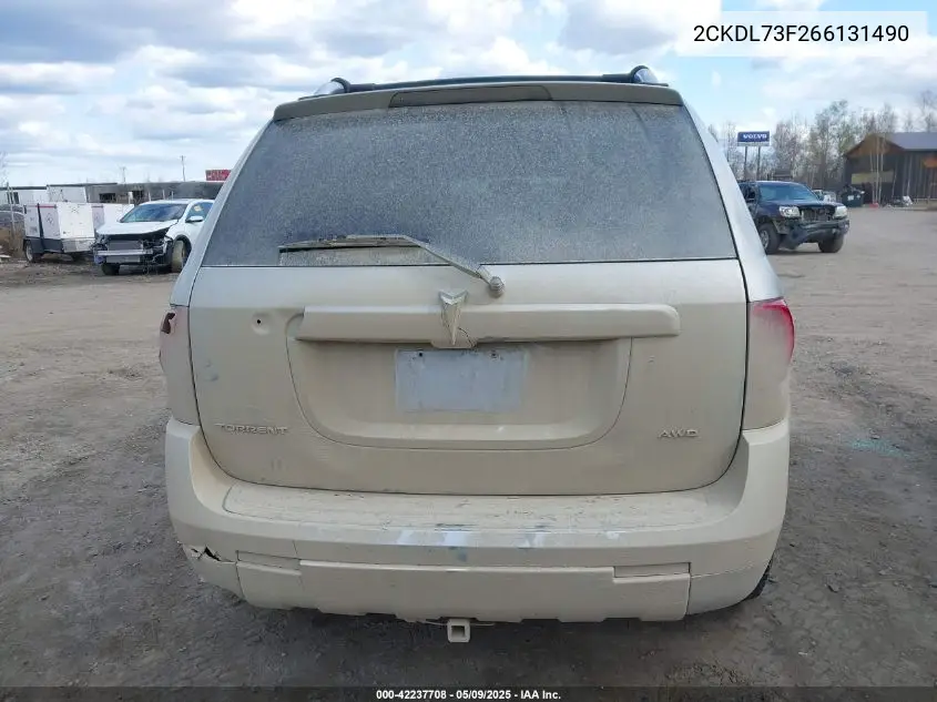 2006 Pontiac Torrent VIN: 2CKDL73F266131490 Lot: 42237708