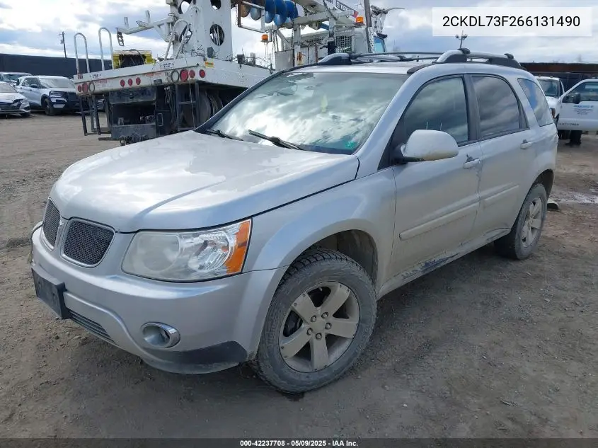 2006 Pontiac Torrent VIN: 2CKDL73F266131490 Lot: 42237708