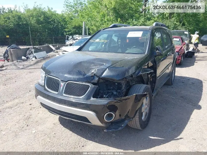 2006 Pontiac Torrent VIN: 2CKDL63F466175436 Lot: 42302291