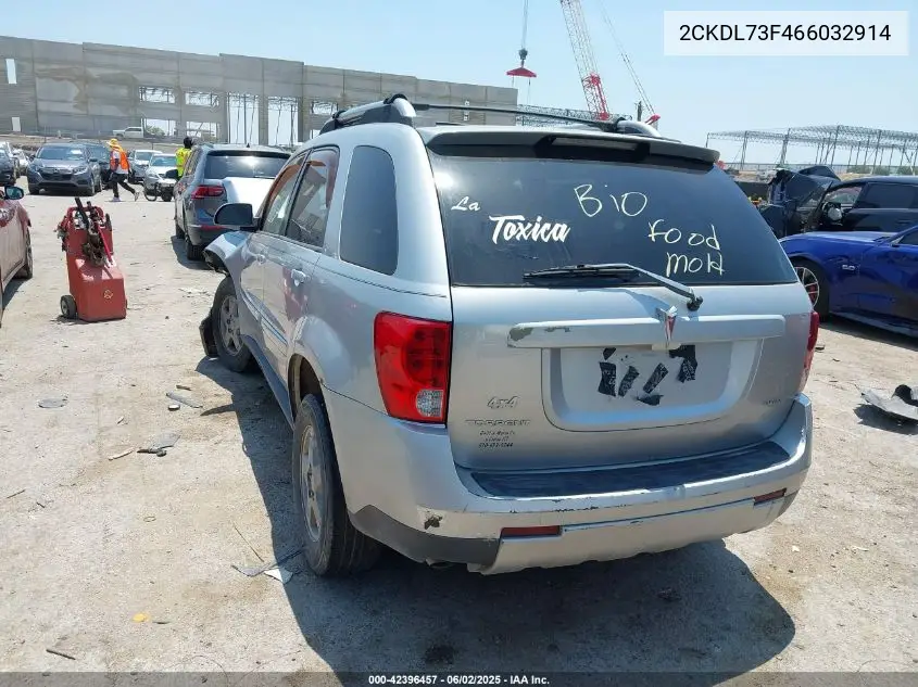 2006 Pontiac Torrent VIN: 2CKDL73F466032914 Lot: 42396457