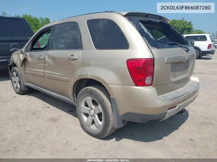 2006 Pontiac Torrent VIN: 2CKDL63F866087280 Lot: 42420964