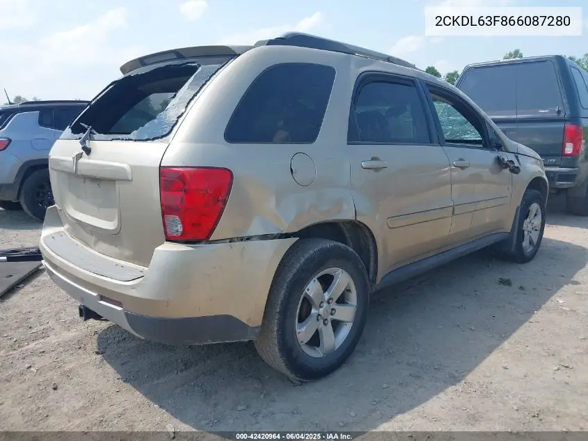 2006 Pontiac Torrent VIN: 2CKDL63F866087280 Lot: 42420964