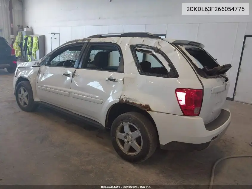 2006 Pontiac Torrent VIN: 2CKDL63F266054775 Lot: 42454419