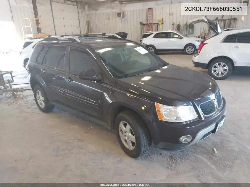 2006 Pontiac Torrent VIN: 2CKDL73F666030551 Lot: 42557063