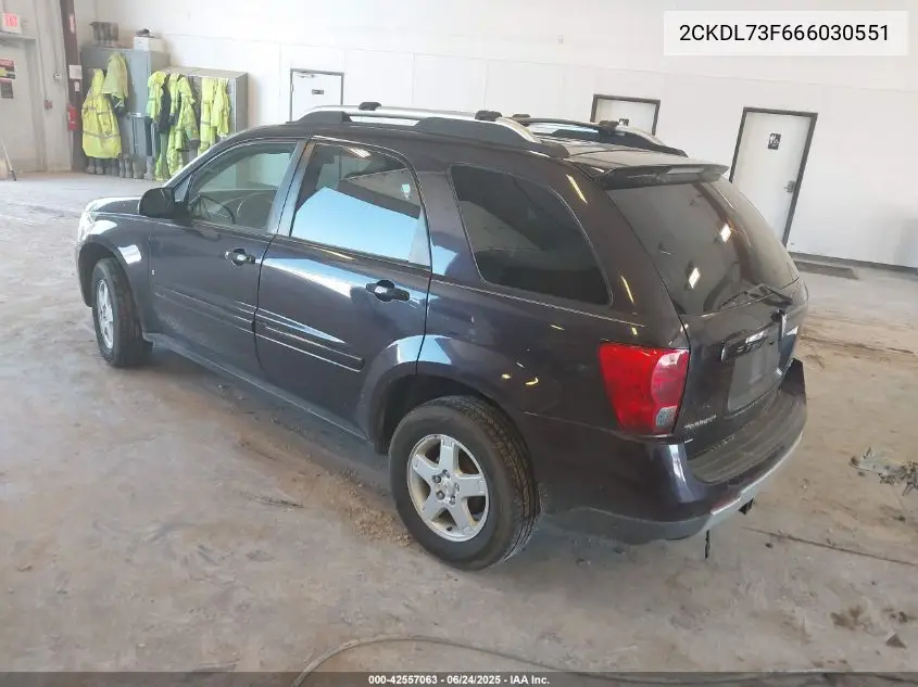 2006 Pontiac Torrent VIN: 2CKDL73F666030551 Lot: 42557063